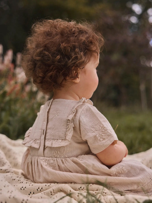 Lil'Atelier - woven body dress - pumice stone