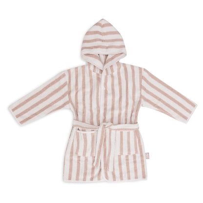 Badjas stripe terry ~ wild rose