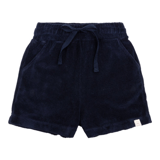 Badstof shorts Niels - navy blue