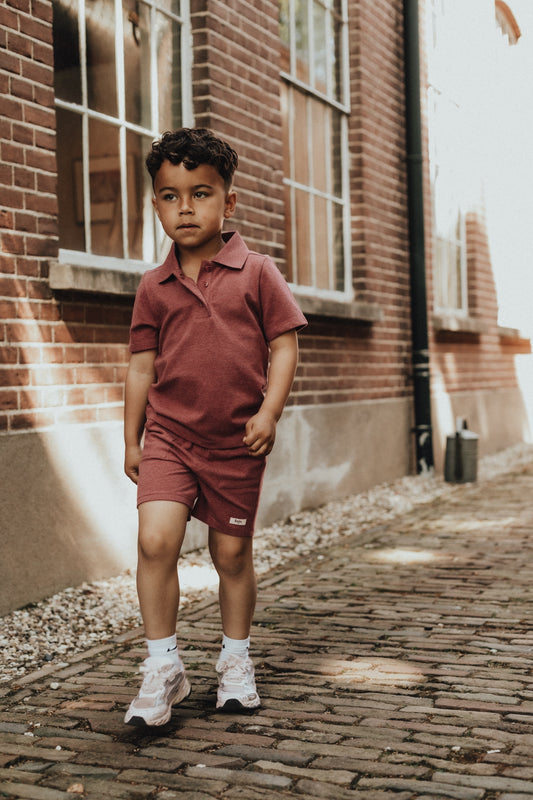 Baje Studio - shorts Sosus - red mahagony