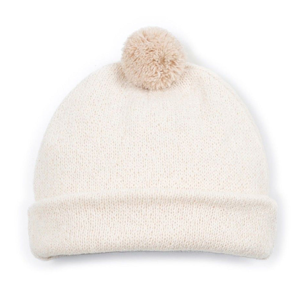 Play Up - knitted beanie with pompom - sketches