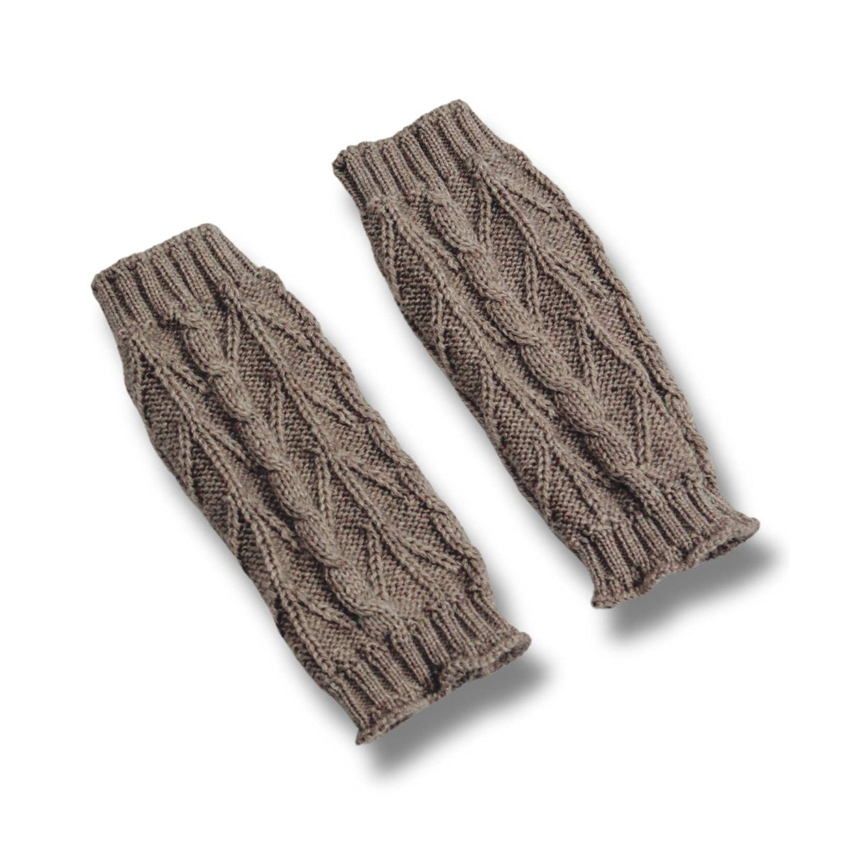 Knitted legwarmer ~ taupe