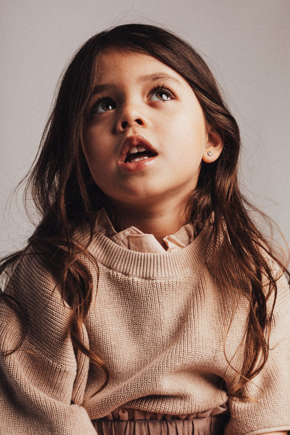 Baje Studio - knitted top Beja - rose salmon