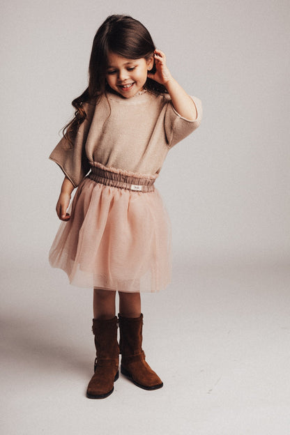 Baje Studio - knitted top Beja - rose salmon