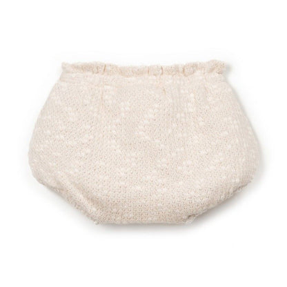 Play Up - embellished piqué bloomer - bio resin ecru