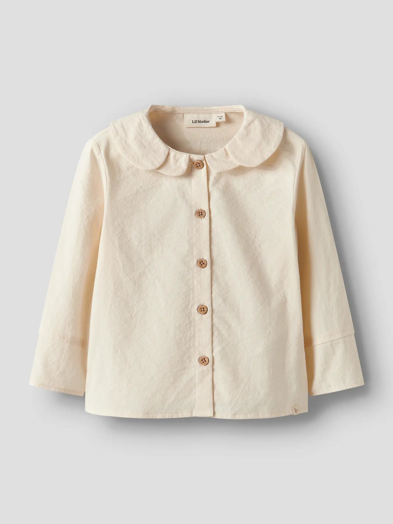Lil'Atelier - woven blouse - turtledove
