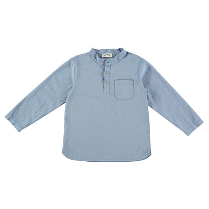 Blouse longsleeve mao - blue