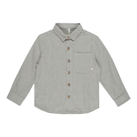 Blouse gingham ~ forest green