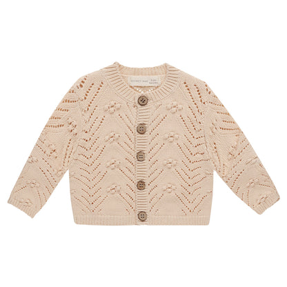 Knitted bobble cardigan ~ shell