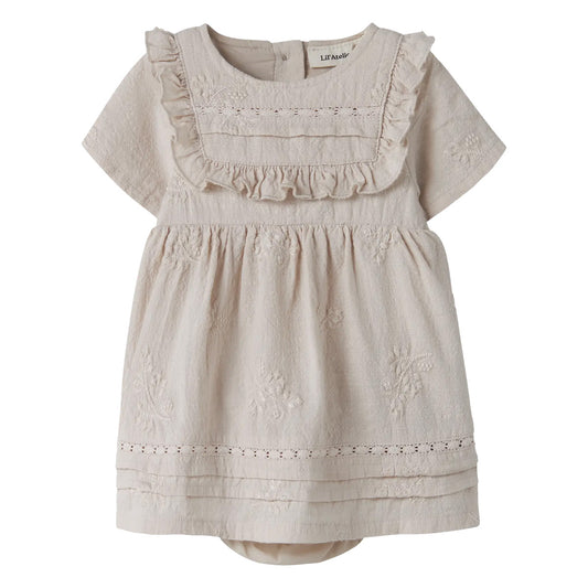 Lil'Atelier - woven body dress - pumice stone
