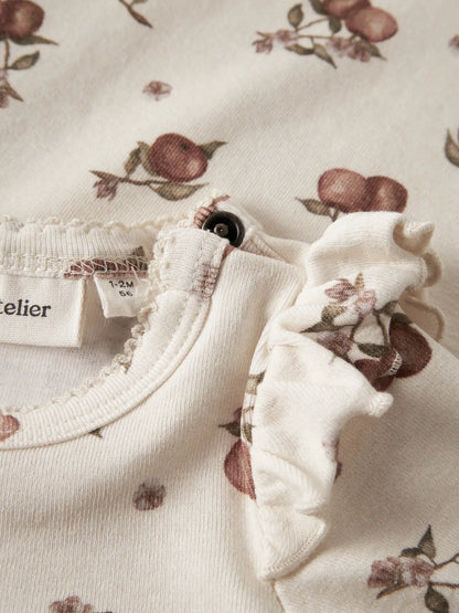 Lil'Atelier - slim fit body apple - turtledove/maple syrup