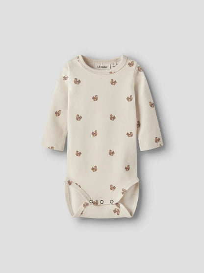 Lil'Atelier - slim fit body squirrel - turtledove