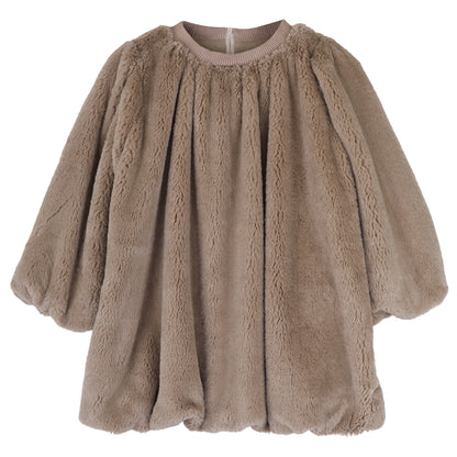 Baje Studio - faux fur dress Bowe - beige