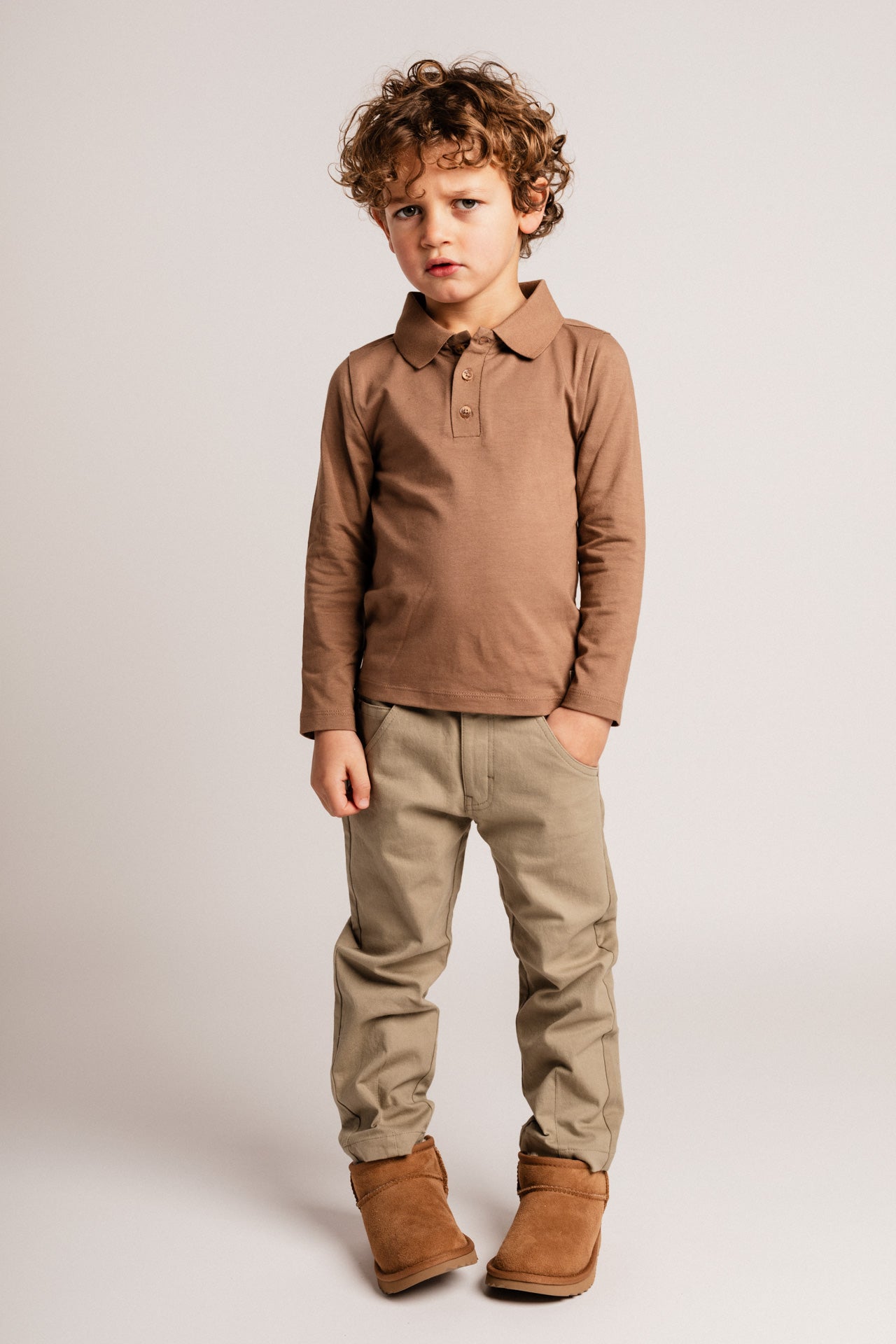 Baje Studio - polo Broc - brown cacao
