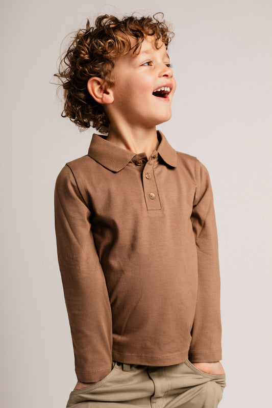 Baje Studio - polo Broc - brown cacao