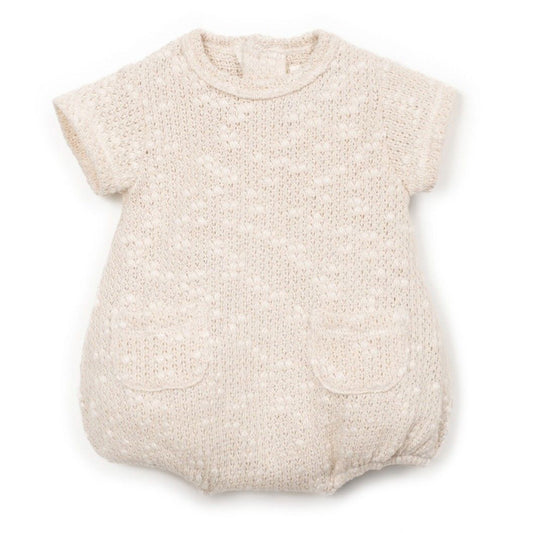 Play Up - embellished piqué body - bio resin ecru