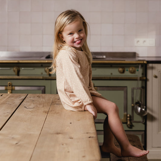 UAUA - bubble romper - rosa flora