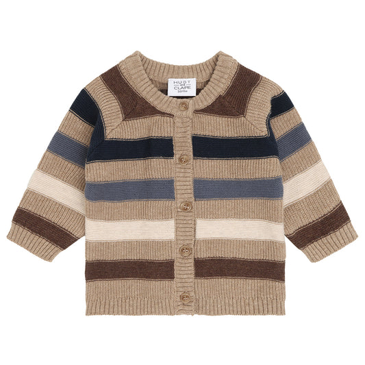 Hust & Claire - cardigan Call - biscuit stripe
