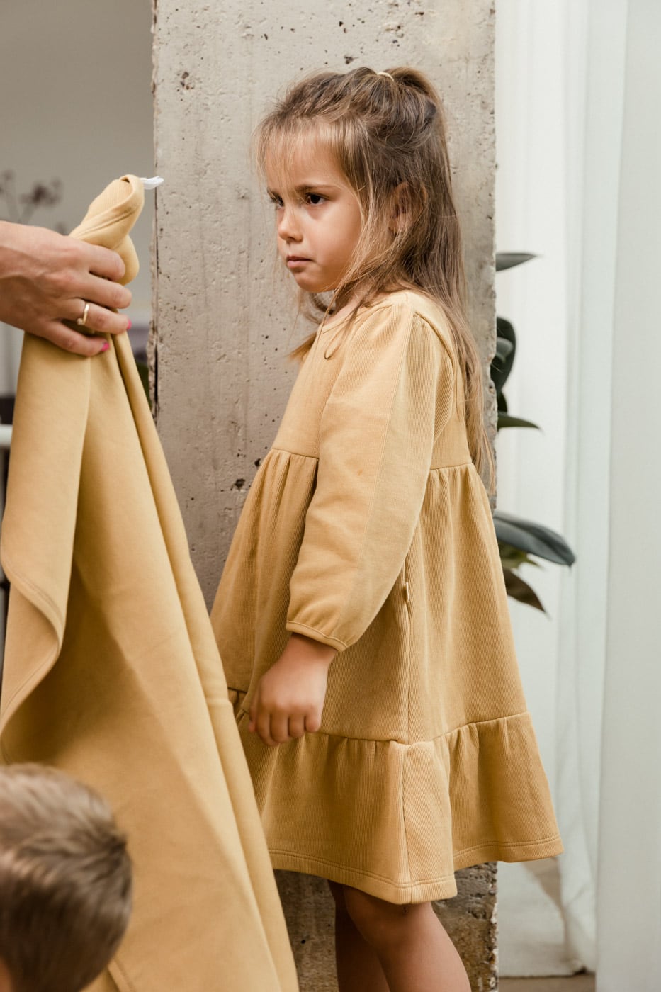 UAUA - tiered dress - camello