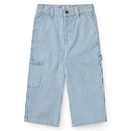 Copenhagen Colors - cargo pants eagle - denim blue stripe