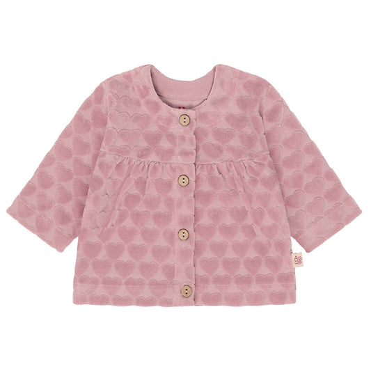 Hust & Claire - cardigan Chai - heather hearts