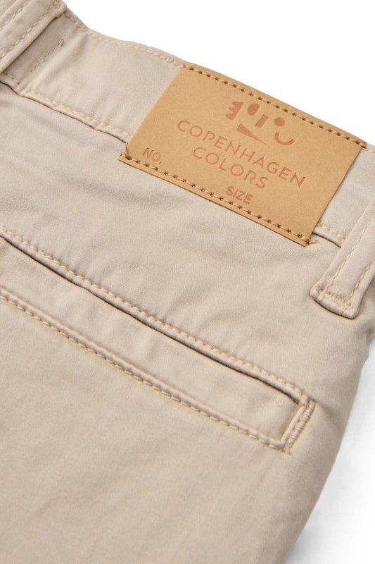Copenhagen Colors - twill chino pants with stretch - beige