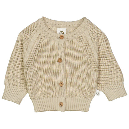 Müsli - chunky knit cardigan - oat