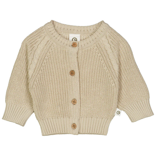 Müsli - chunky knit cardigan - oat