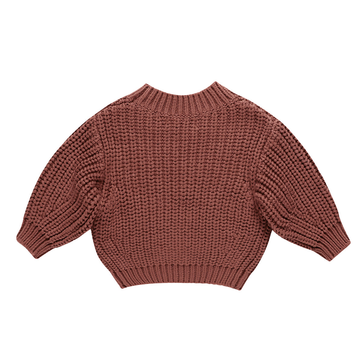 Chunky knit sweater - cranberry