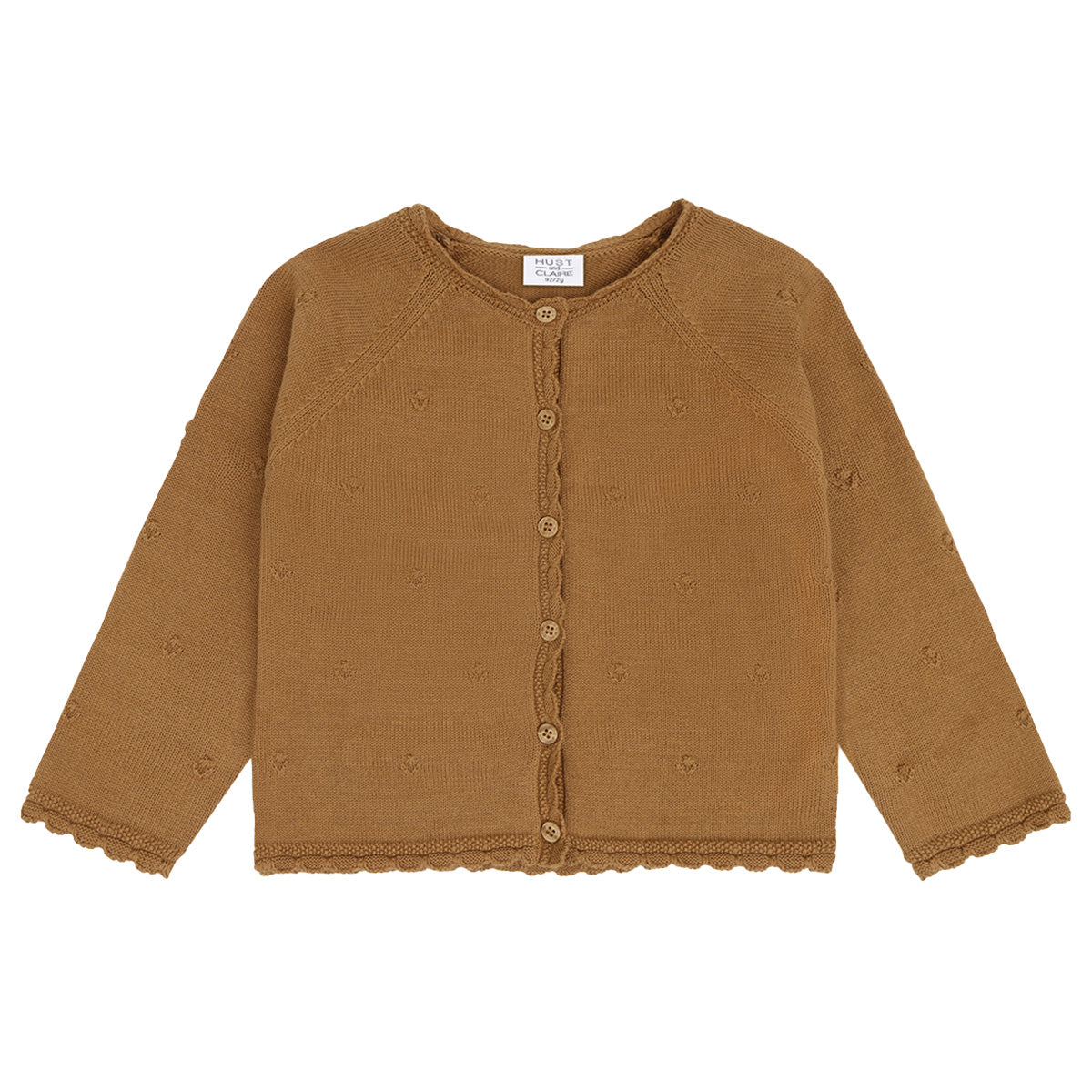 Hust & Claire - pointelle cardigan Cilja - chipmunk