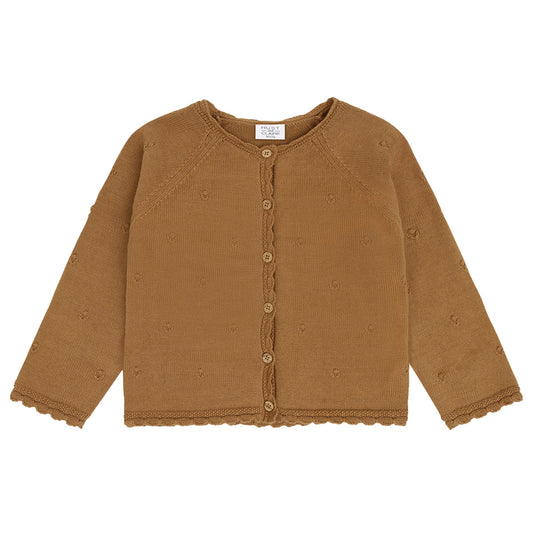 Hust & Claire - pointelle cardigan Cilja - chipmunk