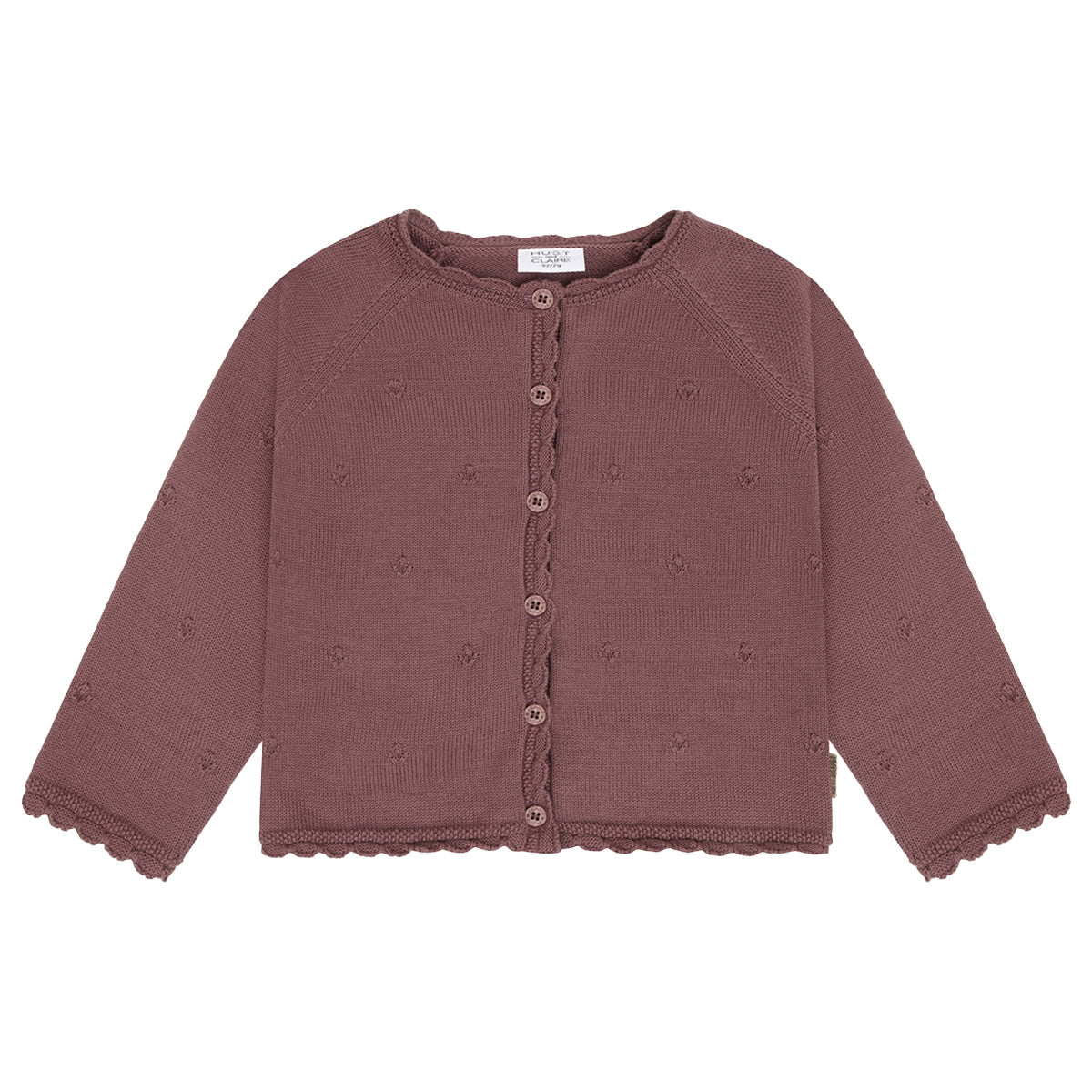 Hust & Claire - pointelle cardigan Cilja - plum