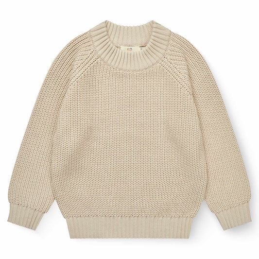 Copenhagen Colors - knitted classic rib jumper - beige