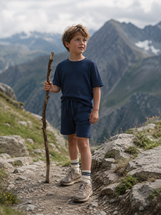 Copenhagen Colors - modal rib shorts - navy