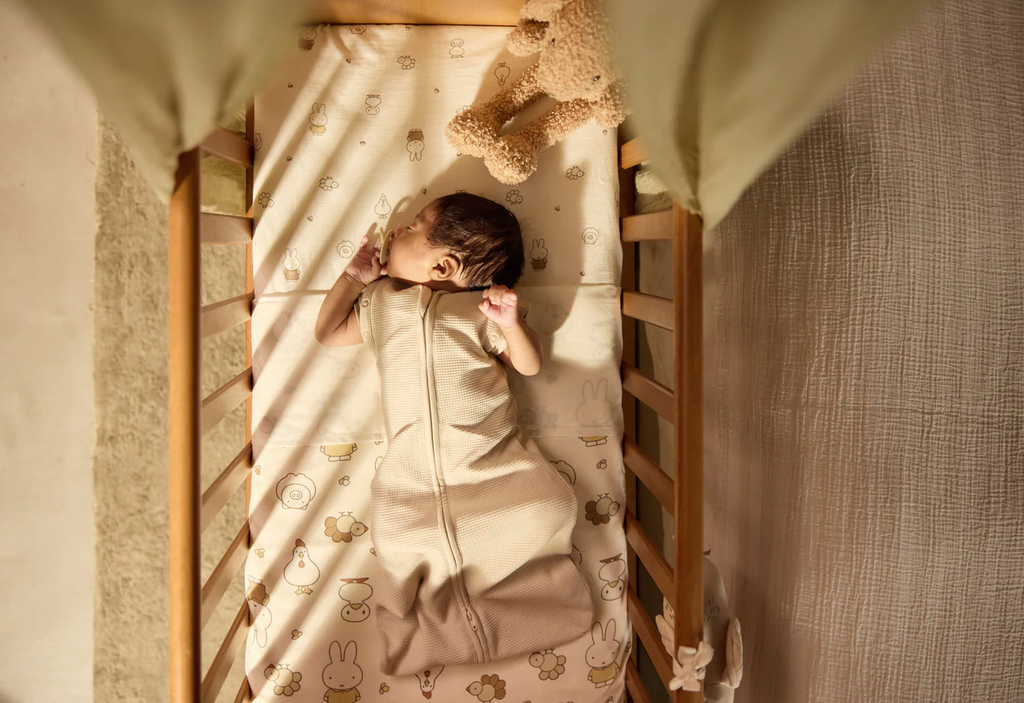 Jollein - cocoon slaapzak Little Waffle - sand