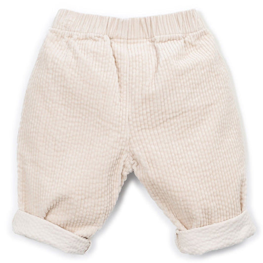 Play Up - corduroy pants wide fit - sketches beige