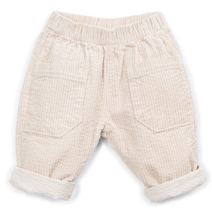 Play Up - corduroy pants wide fit - sketches beige