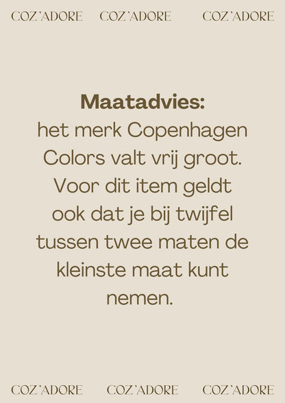 Copenhagen Colors - knitted classic rib jumper - beige