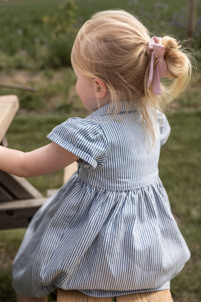 Copenhagen Colors - summer dress - denim blue stripe