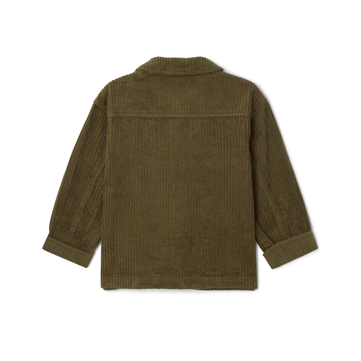 Corduroy overshirt - olive green