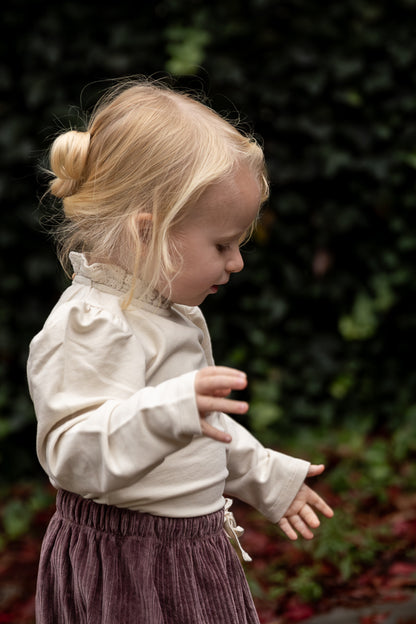 Broderie top Loulou - marshmallow