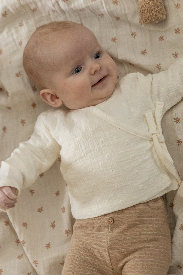 Riffle Amsterdam - turn over top Noa - woven white embroidery