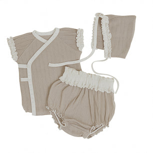 Peekaboo - newborn set Marron - cacao