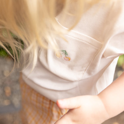Wheat - T-shirt cherries Signe - ivory