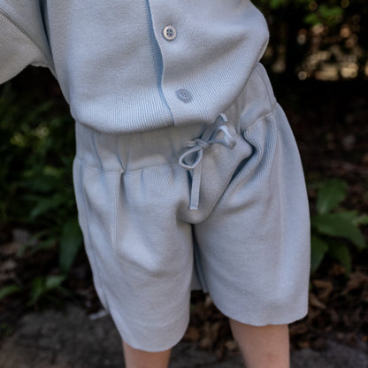 Knitted short - sky blue