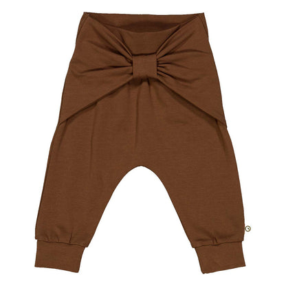 Bow pants - bark