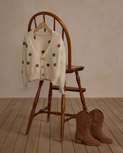 Rylee + Cru - crop cardigan flowers