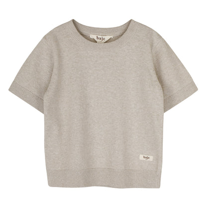 Baje Studio - knitted shortsleeve Cruz - sand melange