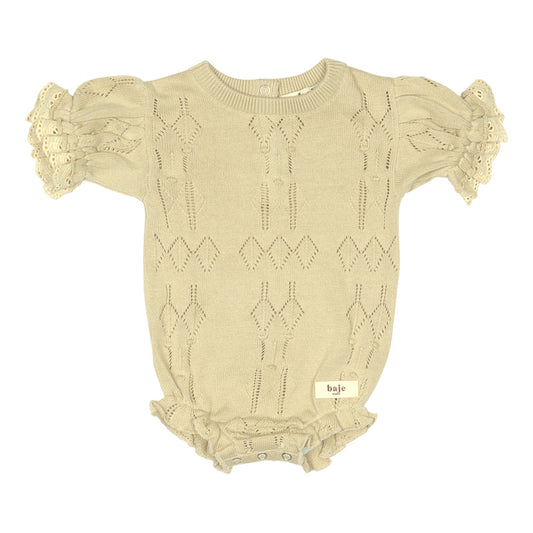 Knitted bodysuit Cue ~ sand