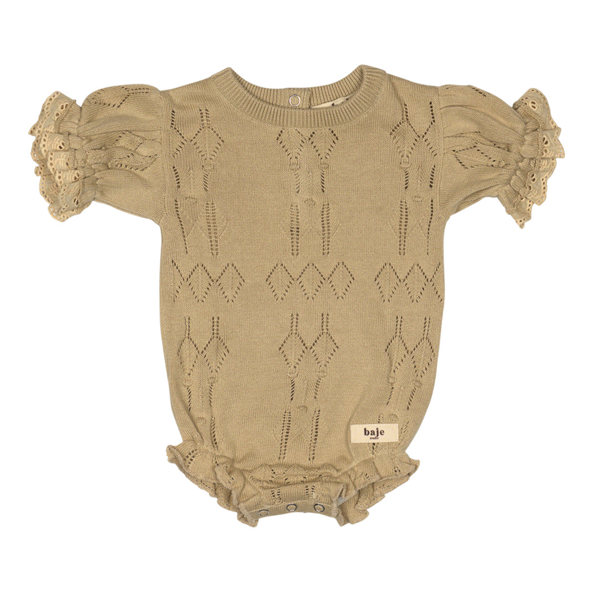 Knitted bodysuit Cue ~ dark taupe
